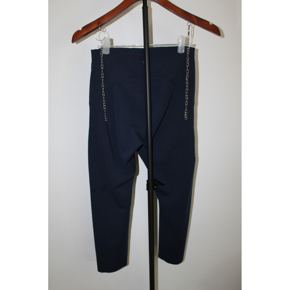 Lululemon Navy Blue High Rise Cropped Leggings Size 6 Activewear Running - Picture 2 of 9